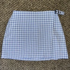 Checkered print skirt